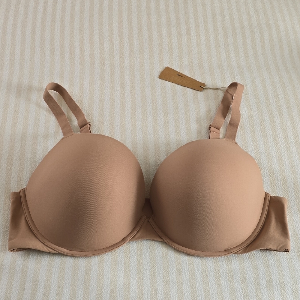 SKIMS Fits Everybody Push Up Demi BraSize:42DD (42E) Color:Sienna